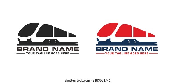 Train logo design vector illustration