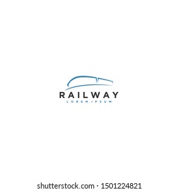 Train logo simple modern design