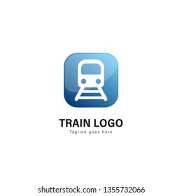 Train Logo Template Design Train Logo Stock Vector (Royalty Free ...