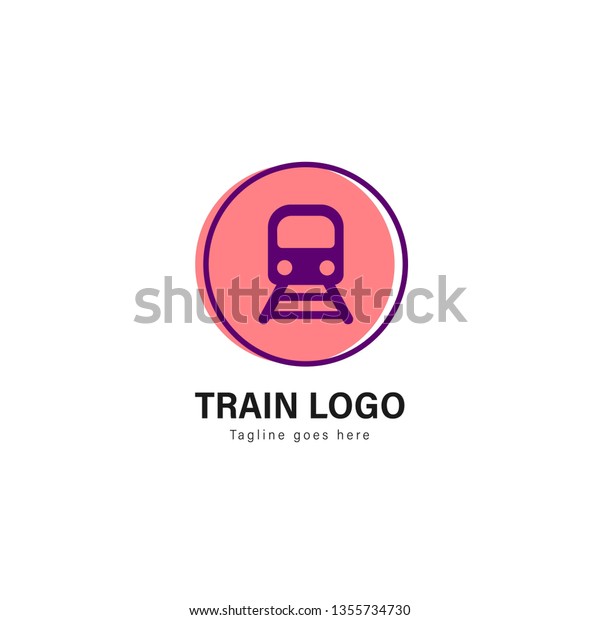 Train logo vector\
design
