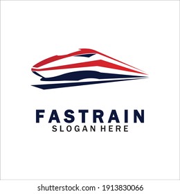 Train logo vector illustration design.fast train logo.High speed train illustration logo-vector illustration