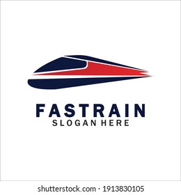 Train Logo Vector Illustration Design.fast Train Logo.High Speed Train Illustration Logo-vector Illustration