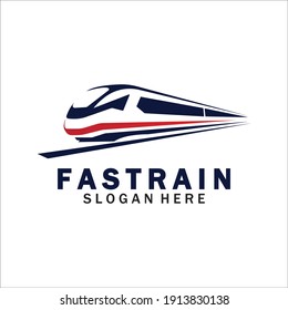 Train logo vector illustration design.fast train logo.High speed train illustration logo-vector illustration