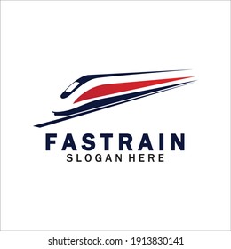 Train logo vector illustration design.fast train logo.High speed train illustration logo-vector illustration