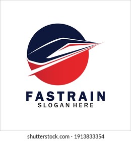 Train logo vector illustration design.fast train logo.High speed train illustration logo-vector illustration