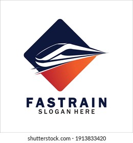 Zuglogo, Vektorgrafik-Design.Fast-train-Logo.Hochgeschwindigkeits-Zuggrafik-Logo, Vektorgrafik