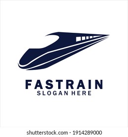 Train logo vector illustration design.fast train logo.High speed train illustration logo-vector illustration