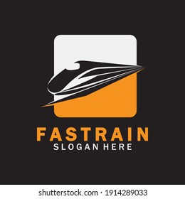 Zuglogo, Vektorgrafik-Design.Fast-train-Logo.Hochgeschwindigkeits-Zuggrafik-Logo, Vektorgrafik