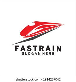 Train logo vector illustration design.fast train logo.High speed train illustration logo-vector illustration