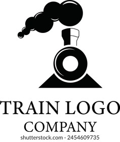 train logo, Vintage Old Locomotive Train  Logo, 