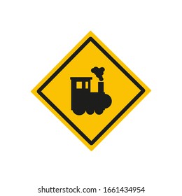 train machine toy, vector icon on white background