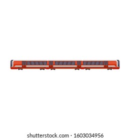 Train of metro vector icon.Cartoon vector icon isolated on white background train of metro .