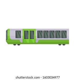 Train of metro vector icon.Cartoon vector icon isolated on white background train of metro .