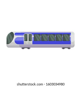 Train of metro vector icon.Cartoon vector icon isolated on white background train of metro .