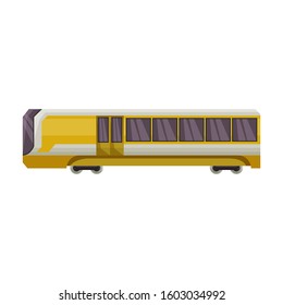 Train of metro vector icon.Cartoon vector icon isolated on white background train of metro .