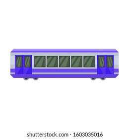 Train of metro vector icon.Cartoon vector icon isolated on white background train of metro .