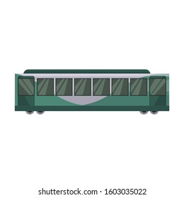 Train of metro vector icon.Cartoon vector icon isolated on white background train of metro .