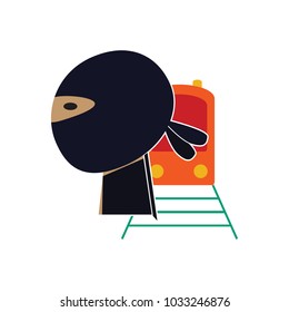 Train Ninja Logo Icon Design