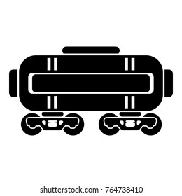 Train oil icon. Simple illustration of train oil vector icon for web
