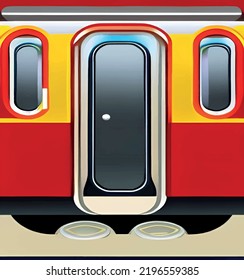 train on the railway for transportation