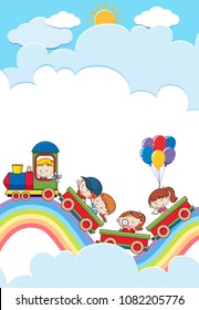 A Train on a Rainbow Trip illustration