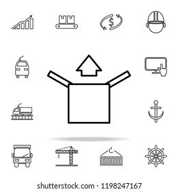 a train outline icon. Cargo logistic icons universal set for web and mobile