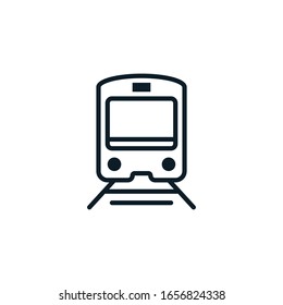 Iconos del contorno del tren. Ilustración vectorial. Trazo editable. Icono aislado adecuado para web, infografías, interfaz y aplicaciones.