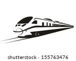 Train outline vector