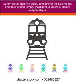 Train outline vector