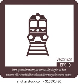 Train outline vector