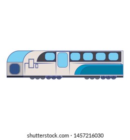 Train public transport isolated symbol