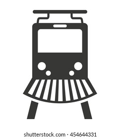 train rail silhouette icon vector isolated graphic