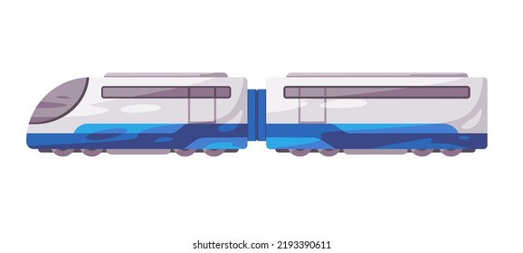 Train Rail Transport Public Railway Express High Speed Illustration Modern Metro Subway