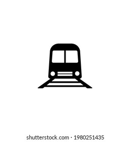 Train, railroad, subway simple icon vector illustration