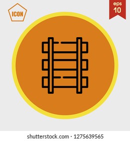 train rails icon vector