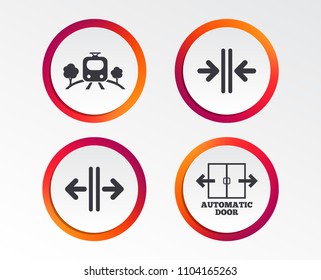 Train Railway Icon Overground Transport Automatic Stock Vector (Royalty ...