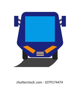 train in railway  icon vector