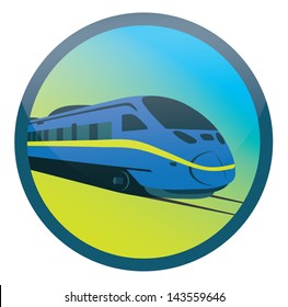TRAIN, RAILWAY STATION EMBLEM