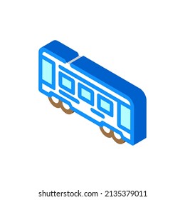 train railway transport isometric icon vector. train railway transport sign. isolated symbol illustration