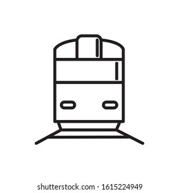 train railway transport linear design vector illustration