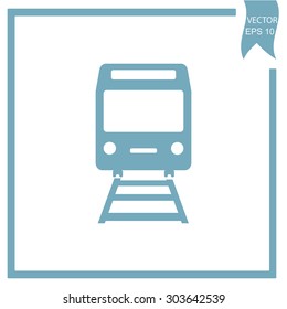 train, railway vector icon