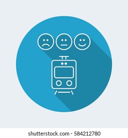 Train rating icon - Thin series