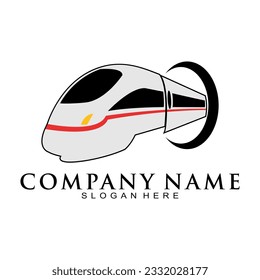 Train with ring illustration vector logo