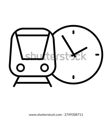 Train schedule icon vector. Departure time Illustration sign. Railway timetable symbol or logo.