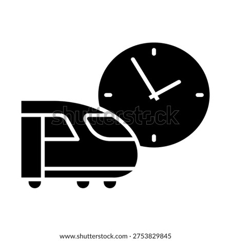 Train schedule icon vector. Departure time Illustration sign. Railway timetable symbol or logo.