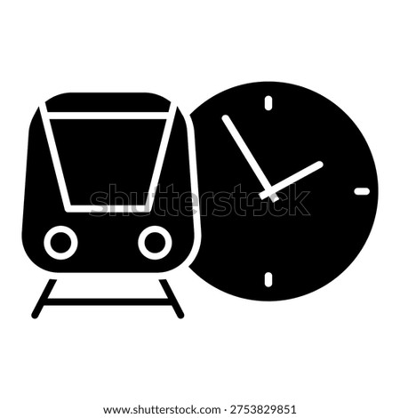 Train schedule icon vector. Departure time Illustration sign. Railway timetable symbol or logo.