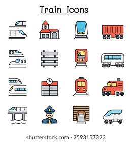 Train  set color line style