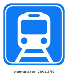 train sign icon. flat vector illustration design.
