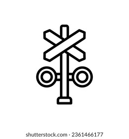 Ilustración del vector de contorno de la señal de tren 