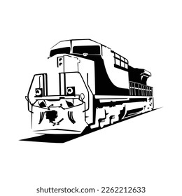 train silhouette design. retro vehicle sign and symbol.